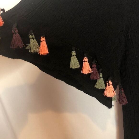 Miami Black Embroidered Tassel Dress. Size… - Picture 5 of 8